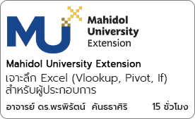 เจาะลึก Excel (Vlookup, Pivot, If) สำหรับผู้ประกอบการ