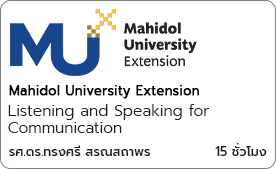 Listening and Speaking for Communication